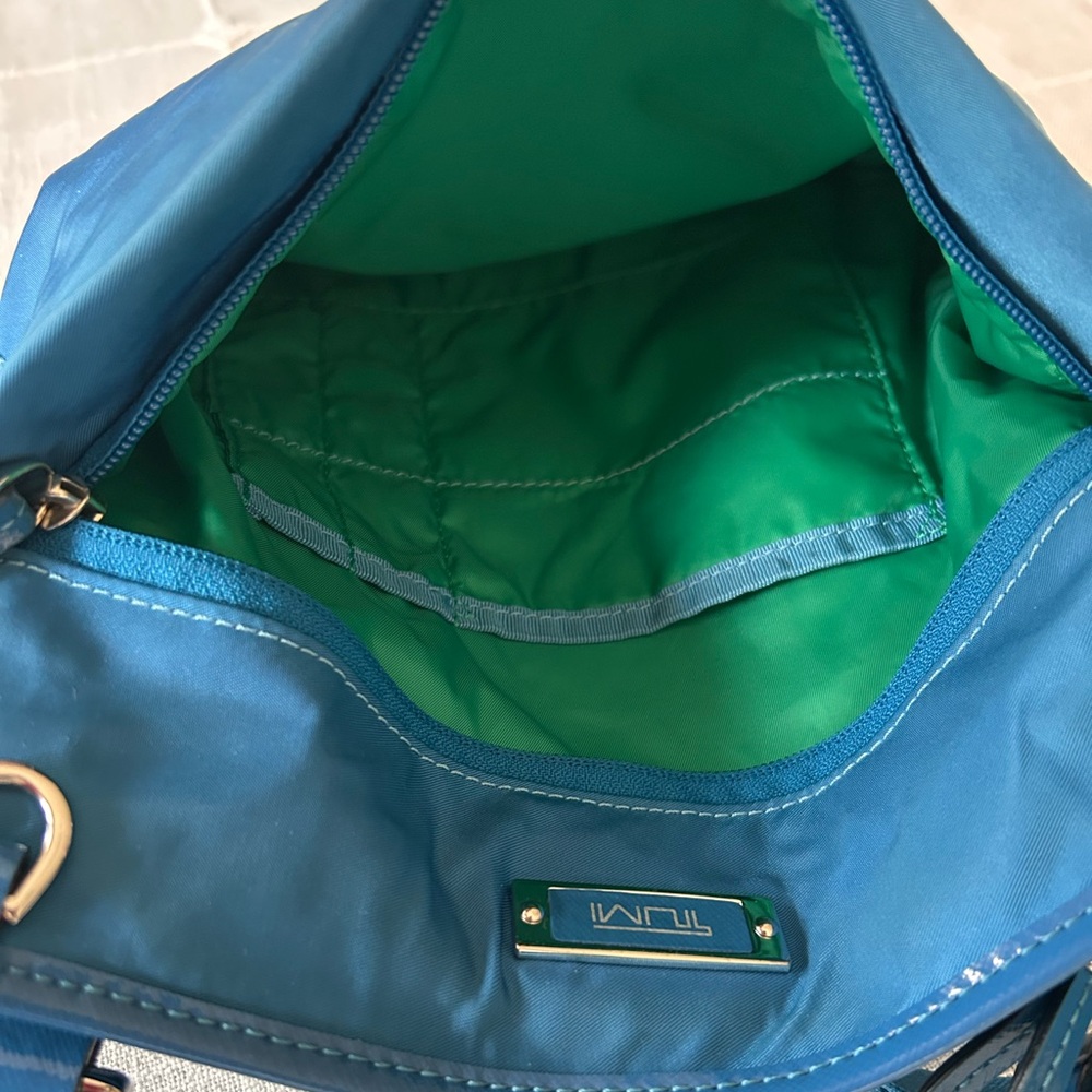 💙 Tumi Voyager Crossbody Bag - turquoise blue - Picture 6 of 8